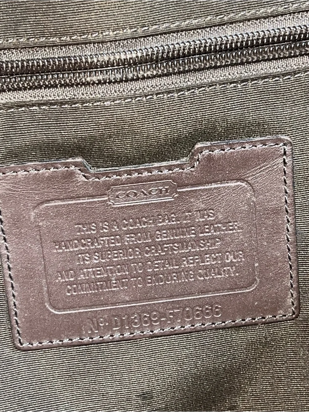 Coach Lexington Brown Leather Briefcase Messenger with Silver Hardware